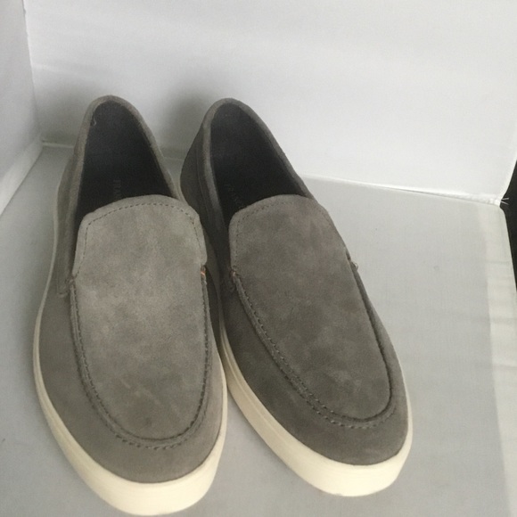 Franco Fortini Men's Taupe Suede Slip-On Loafers - Picture 5 of 7